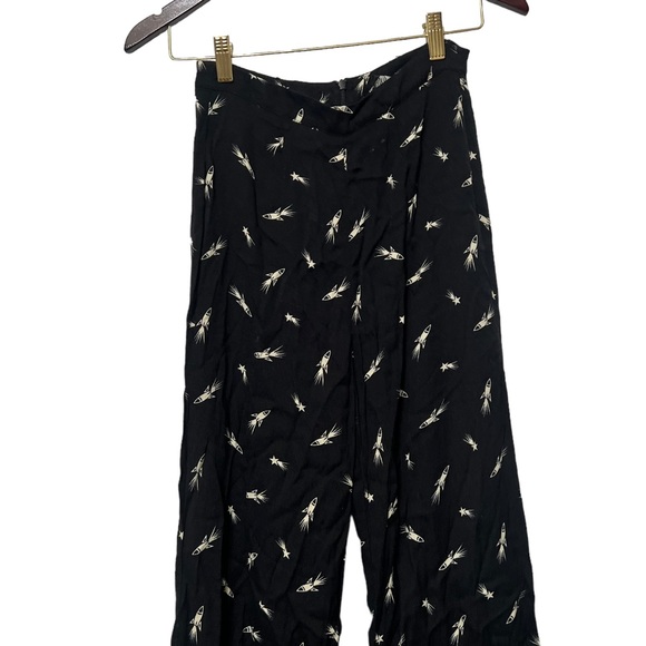 REFORMATION Sorrenti Rocketman Rockets High Waisted Wide Leg Trousers Pants - Picture 8 of 10